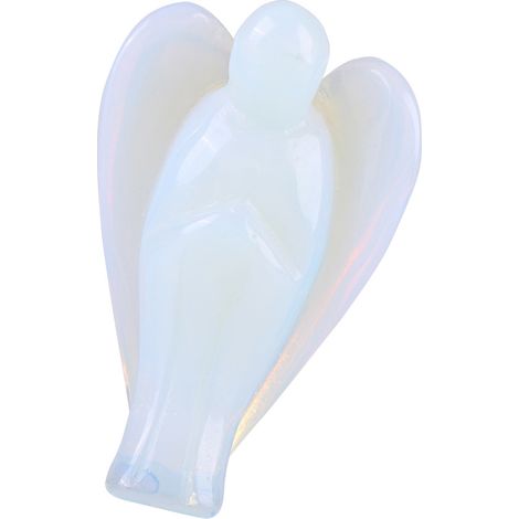 3,8 cm (1,5 Zoll) großer, natürlicher Opal-Heilstein in Engelsform. Ideales Geschenk. (1/5)