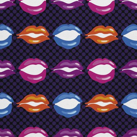 Decoración de exterior Oxford - Motiv Lippen und lila Punkte I DX006 (1/5)