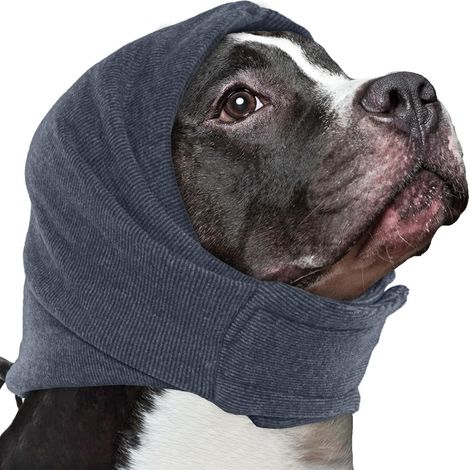 1 Stück, Beruhigende Kopfbedeckung für Haustiere, Anti-Angst-Halsband für Hunde, beruhigender, gewitterschützender Ohrenschutz für Hunde, Kopfbedeckung, Größe L (1/5)