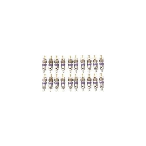 Noyaux de valve de climatisation automobile – Lot de 20 pièces, compatibles avec Mercedes-Benz, en laiton nickelé (1/5)