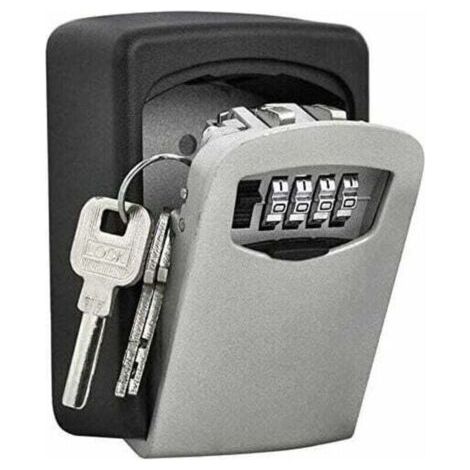 High Security Key Box Police Safe Wall Mounted Key 4 Digits, XU,High Security Key Safe Combination Lock Store Security Key - (1/4)