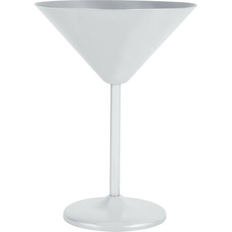 Verre À Martini En Acier Inoxydable Pour Cocktail Et Vin - Design Élégant À Long Pied - Usage Domestique Et Bar - Lot De 1 Pièce (1/5)
