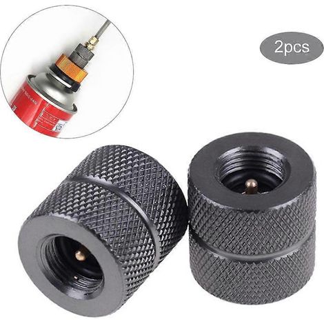 Adaptateur pour réchaud de camping (lot de 2), convertisseur de gaz pour cartouche de gaz, accessoires de camping. (1/5)