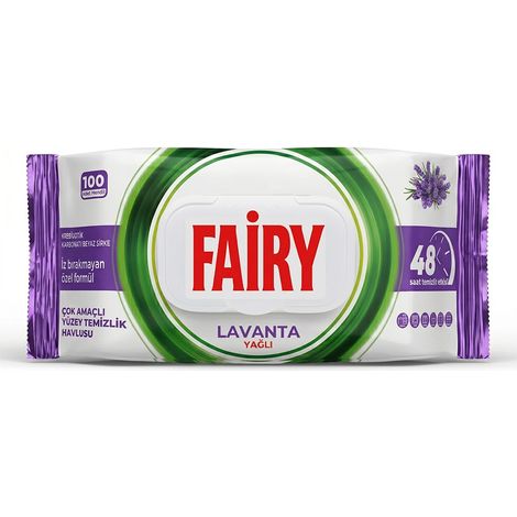 Salviette umidificate universali Fairy Lavender, 100 pezzi