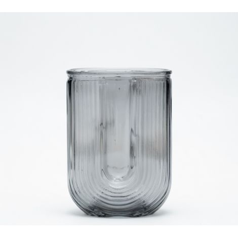 Vase à fleurs gris modèle 28