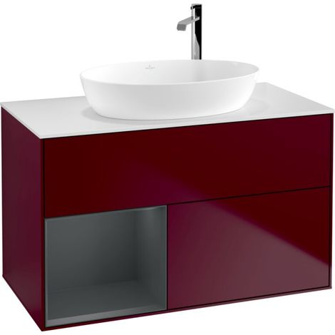 Villeroy & Boch F891HGHB Meuble sous lavabo Finion F89 (1/2)