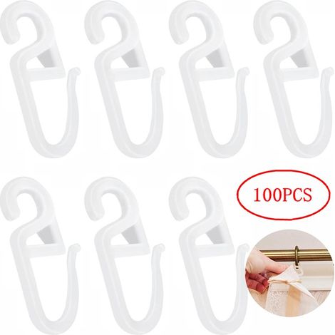 Accessoires pour tringles à rideaux, poulies de type S, lot de 100 pièces en stock (1/5)