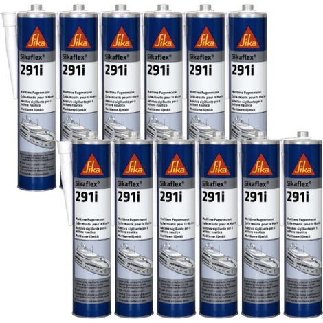 SIKA Sikaflex 291i - Weiß - 12er-Set Bootsmastixkleber - 300ml