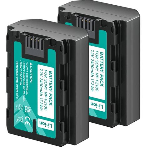 Batterie, 2400mAh Kapazität, USB Schnellladung, 2 PCS Batterie (1/2)