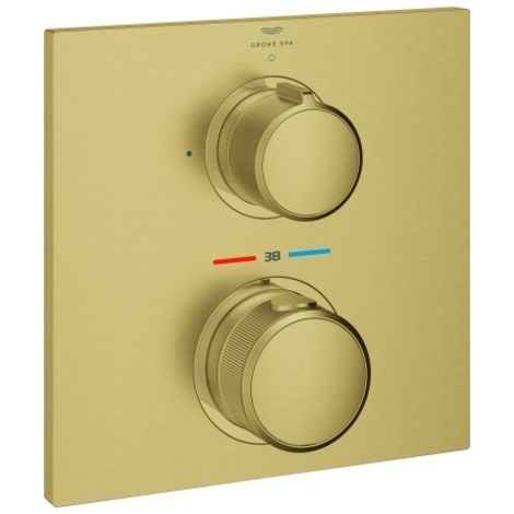 Grohe Allure Termostato de ducha para 1 salida con llave de corte Gold, 19380GN2 (1/2)