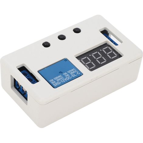 Module de relais temporisé 12 V CC, minuterie numérique multifonctionnelle réglable, interrupteur de contrôle de cycle PLC (1/5)