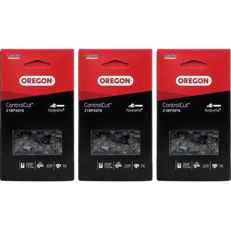 Set di 3 catene OREGON 76 maglie - Riferimento: 21BPX076