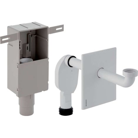 Geberit Accesorios - Kit de tapón de oloreses para lavabo, salida horizontal, blanco alpino 151.120.11.1 (1/3)