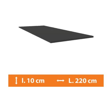 Direct Fenêtres – Plat en PVC gris anthracite 220cm – Seuil de fenêtre 10cm – Épaisseur 2.5mm – Traitement anti UV pour finition parfaite