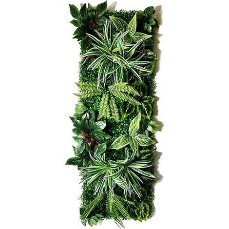 Panneau mural décoratif en plantes artificielles 40x121 cm