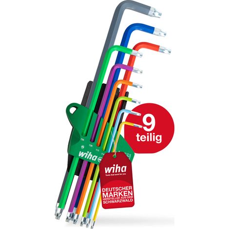 Wiha Stiftschlüssel Set im ProStar Halter TORX® 9-tlg. farbig leuchtend (46556) (1/5)