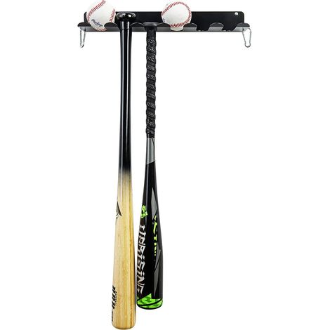 Support Pour Baton De Baseball - En Métal - Montage Mur Ou Clôture - Capacité Élevée - Pour Bâtons Et Balles - Lot De 1 (1/5)