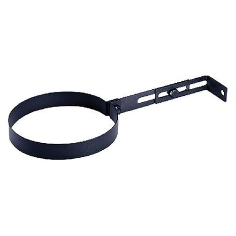 Collare Reggitubo Regolabile Cm 13 - In Acciaio Colore Nero