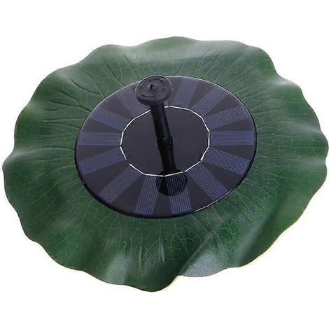 Schwimmende Solarbrunnenpumpe in Lotusblattform zur Dekoration von Gartenteichen