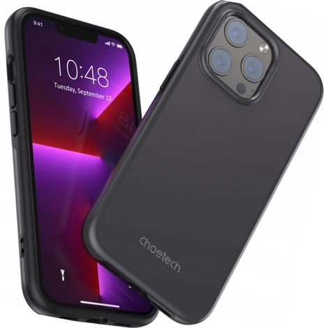 Funda protectora anticaídas Choetech MFM para iPhone 13 Pro Max, color negro (PC0114-MFM-BK) (1/5)