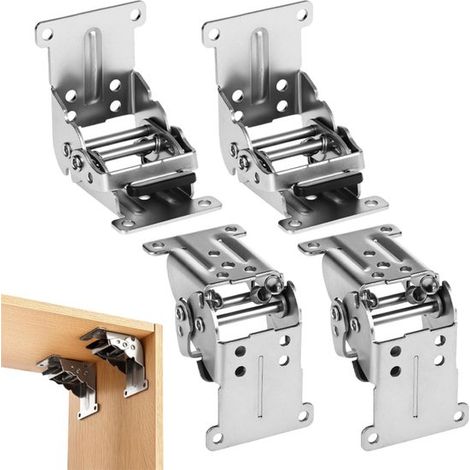 soportes plegables, Bisagras plegables para consolas de 0, 90 y 180 grados, Soportes plegables para patas mesa, Adecuados tableros mesa plegables (1/5)