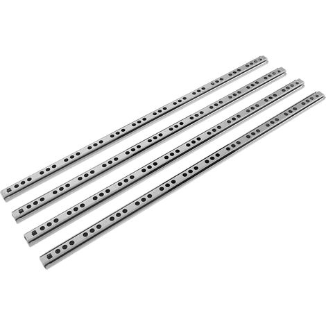 Glissières de tiroir à roulement billes, 4 paires, silencieuses, avec (1/5)