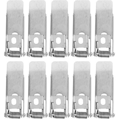 10 clip a molla per faretti a incasso, clip di montaggio universali per plafoniere e pannelli luminosi, molle di montaggio ad alta elasticità, facile installazione. (1/4)