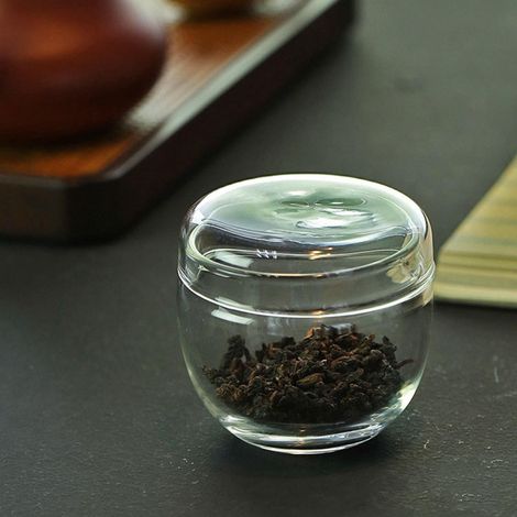 Boîte À Thé En Verre - Résistant À La Chaleur -20 °C À 150 °C - Étanche - Pour Thé En Vrac, Café, Sucre, Céréales - Usage Cuisine, Réfrigérateur, Bureau - 1 Pièce (1/5)