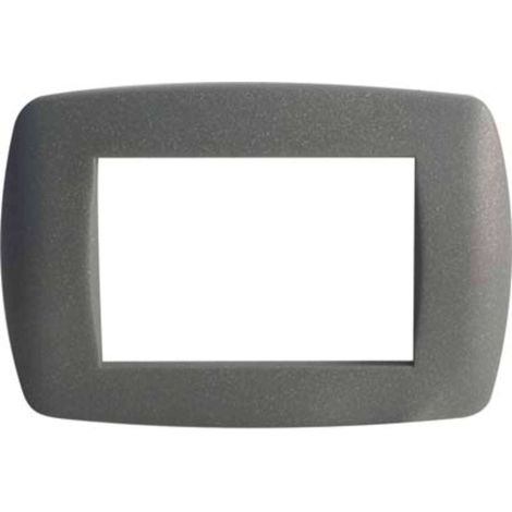PLACCA COPRIFRUTTI MILLENIUM MARLANVIL - GRIGIO GLITTER POSTI 3 MM 122X83 - 15 pezzi