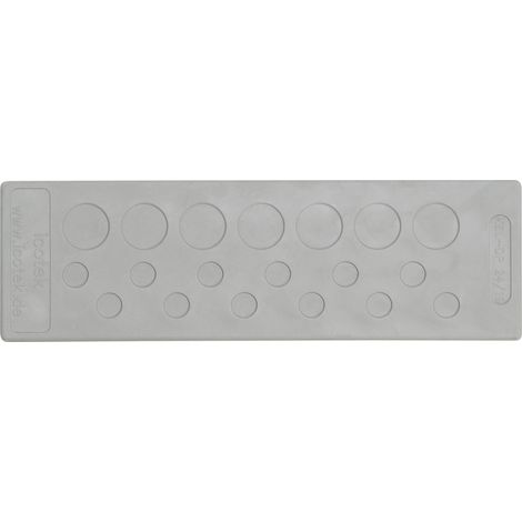 Icotek KEL-DP 24/50 Kabeldurchführungsplatte Klemm-Ø (max.) 8.3 mm Elastomer Grau 1 St.