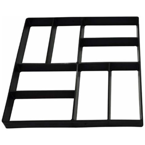 Moule à Pavé Béton pour Chemin, Moule à Pavage Réutilisable pour DIY Pavement Allée Patio de Jardin Terrasse Briques, 40x40 cm (1/5)