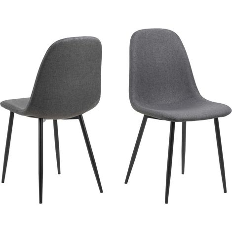 Celia chaise de salle à manger gris. (1/5)