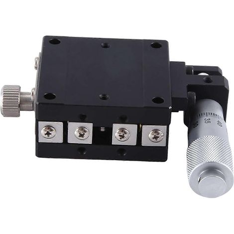 X-Achsen-Mikrometer mit Drehknopf, 40 x 40 mm, Gleittisch-Führungsschienen-Typ, LGX40-L--