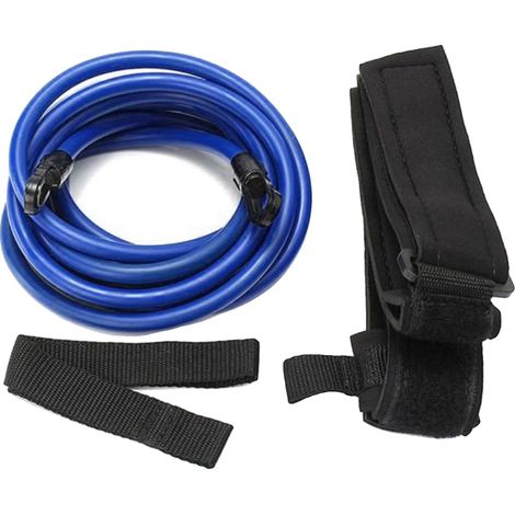 Cinturón de entrenamiento de natación, ajustable para mayor comodidad, entrenamiento de resistencia eficaz, azul 4M (1/2)