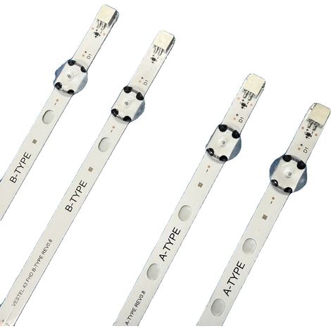 Barra de retroiluminación LED, aluminio, 805 mm, compatible con varios televisores de 43 pulgadas, menos de 60 lúmenes, fácil instalación. (1/5)
