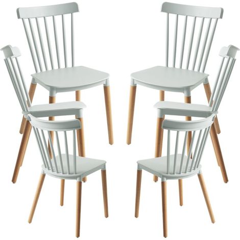 Packs Sillas Comedor - Pack 6 Sillas Leka - Celadón (1/5)