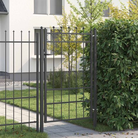 vidaXL Cancello per recinzione HORST 100 x 150 cm Metallo Nero