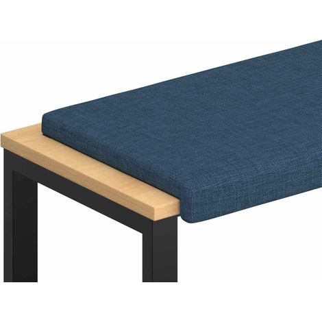 Bench Cushion Fabric Blue Depth 35 cm vidaXL