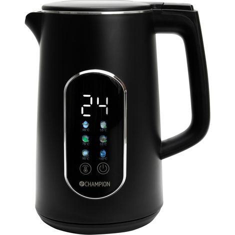 Hervidor digital de agua caliente VK800, 1,7 l, color negro mate