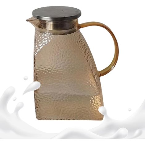 Carafe en Verre,Pichet à Boissons Motif Martelé Grande (1/5)