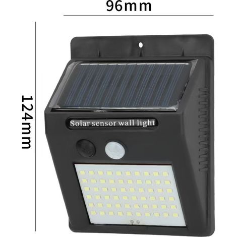 Solar-Außenleuchten – 2er-Set – Bewegungsmelder – 64 LEDs – Wasserdicht – Für Garten und Terrasse