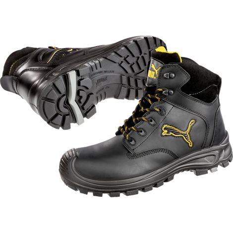 Puma Borneo Mid S3 Scarpe di sicurezza nere (1/5)