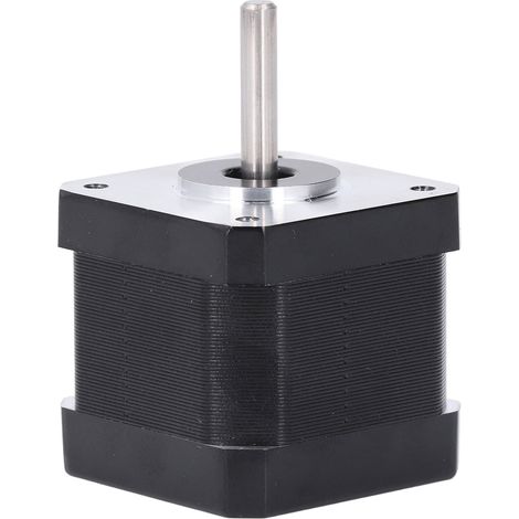 Moteur pas à pas 42 V, biphasé, 1,7 A, angle de 1,8°, couple de 0,4 Nm, avec câble pour imprimante 3D et machine de gravure. (1/5)