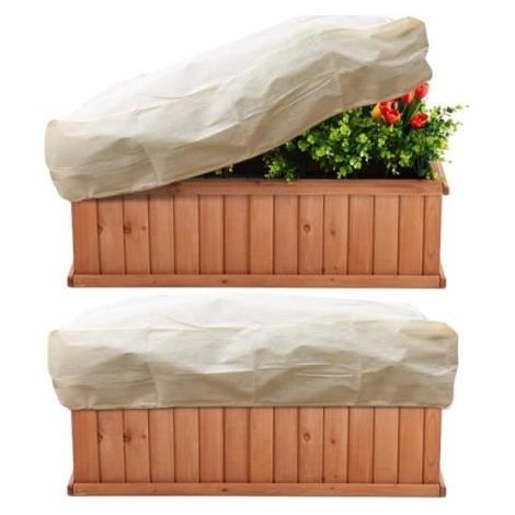 2 Stück Wintervlies, Wintervlies für Pflanzen im Freien 150 x 45 x 40 cm, Winterhülle für Pflanzen im Freien, Pflanzenschutzhüllen