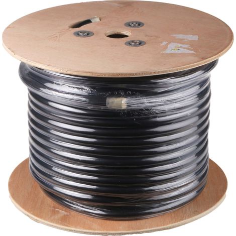 Rs Pro – Câble d'alimentation 3G4 mm² – Gaine CPE noir retardant à la flamme – Longueur 100m – Courant 35A – Tension 450/750V