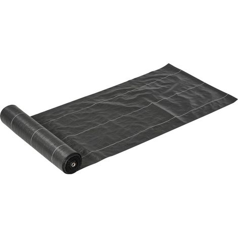 Toiles de paillage - toile de paillage anti mauvaises herbes 130 g/m² indéchirable perméable à l'eau anti UV 92L x 1l m (1/5)