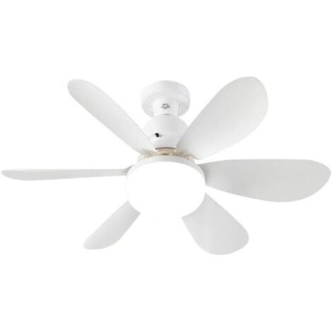 Ventilatore da soffitto con presa da 20 pollici con luce e telecomando, 3 colori, dimmerabile, 3 velocità, compatibile con lampadina E27, per camera da letto, ufficio, sala da pranzo, garage, 6 pale,