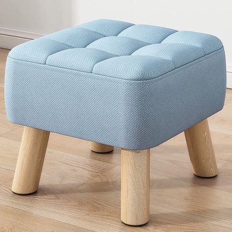 Repose-pieds carré rembourré, tabouret en tissu pour la maison, repose-pieds simple pour canapé, repose-pieds portable épais - 11,8 11,8 10,2 pouces (1/4)