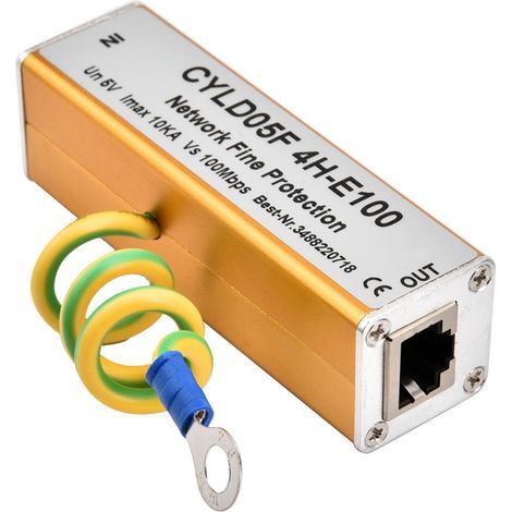RJ45-auf-RJ11-Adapter, Ethernet-Netzwerk-Überspannungsschutz, Überspannungsschutz, Blitzschutz, 5 V (1/5)