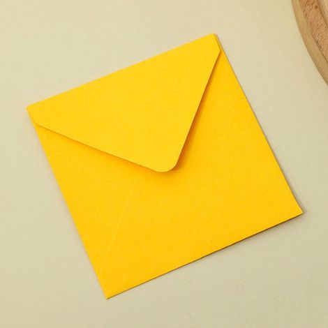 Packung mit 50 quadratischen, farbigen Briefumschlägen Schlichtes Design, vielseitig verwendbar Handgefertigte Umschläge für Grußkarten und Gesch (1/5)